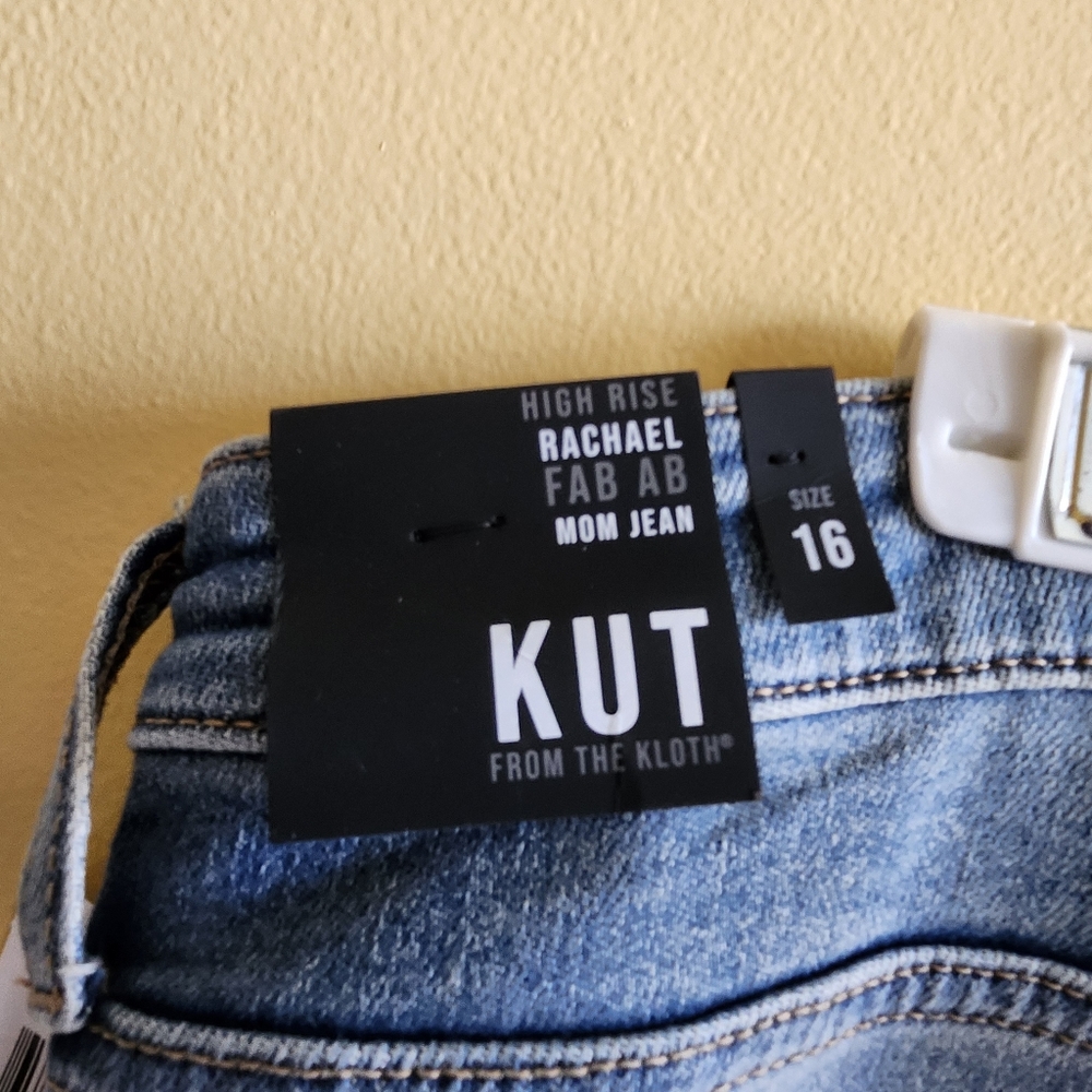 NWT Kut from the Kloth Size 16 High Rise Rachael Fab Ab Mom Jean-unable to retrn